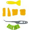 KieTeiiK Set di 15 raschietti per calafataggio in silicone, 9 cuscinetti a prova di abrasione, sicuri per cucina, bagno, lavori di ristrutturazione, progetti di ristrutturazione, kit ergonomico per la