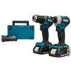 Makita Combopack 2 strumenti 18 V Li-Ion LXT (2 x 2.0 Ah) (DDF487 + DTD157) - MAKITA DLX2423AJ
