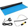 QUARKZMAN Kit Tappetino Statico Con Polso ESD E Cavo Di 35x35 PVC Azzurro | Massa, Per Saldatura Per Riparazione Di Computer Telefono Elettronica, Assemblaggio PC Casa, Tappetino ESD