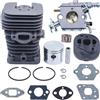 DORFEY Adatto for Partner 350 351 370 371 420 390 391, for motosega Formula 5000 41mm cilindro pistone carburatore kit guarnizione carburatore