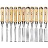 Jyving 1pc 6-38mm Acciaio Al Cromo Vanadio Mezza Sgorbia Sgorbia Lavorazione Del Legno Scalpello Intagliato Scalpello Piatto Scalpello Strumento di Lavorazione Del Legno Pala Scalpello