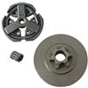 GTWSQQ 3/8 6 Denti Tamburo Frizione Assy Misura for Zenoah Komatsu Tipo G3800 e Tipo Cinese 3800 39cc 38cc Motosega(1 Set)