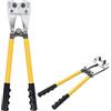 vidaXL Pinza Crimpatrice Idraulica Maniglia Ergonomica Testa Girevole Leva con Bracci Estensibili Spelafili Spelacavi 6-50 mm² Esagonale