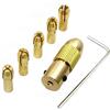 CHJIENJUJIDZ 7pcs/set 2.35-5.05mm Collet in ottone Mini Drill Chucks per motorino elettrico Drill Bit Tools Trapani in metallo Adattatore Chuck-2.35mm
