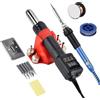 CCZRD Pistola Ad Aria Calda Micro Da 750 W Con Display LCD, Stazione Di Saldatura For Rilavorazione, Termica Portatile, Temperatura Regolabile, Strumenti For BGA Riscaldamento rapido(8208 KIT3)