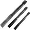 WEDO Set di scalpelli piatti da 15 cm, 20 cm, 25 cm, grado industriale, acciaio CR-V, forgiato forma, trattamento termico, lucidatura nera superficiale