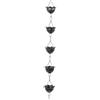 Generic Catena di Pioggia, Robusto 3,3 Piedi Decorativo Giardino Catcher di Acqua Piovana per Giardino (A)