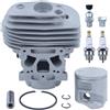 LIWaaGe Kit cilindro pistone da 46 mm for motoseghe Hus 555 556 560 560XP 560XPG 562 562XP 562XPG 575355805 575355802