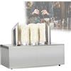 CUTANGELAR Lucidatrice Per Bicchieri Da Vino In Acciaio Inox, Lucidatrice Professionale Per Vetri, Pulizia A 360° Con Spazzole Rimovibili, Ideale Per Hall, Lounge, Bar, Cucine E Ristoranti(8Head)