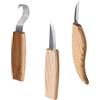Angoily 3 Pezzi frese per la lavorazione del legno attrezzo strumento da intaglio utensile da taglio intagliato a mano kit per intagliare il legno Acciaio cromo vanadio