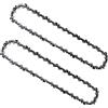 Opuladuo 2 catene per motosega da 25,4 cm, catena di ricambio per motosega Black & Decker LCS1020 LCS1020B 20 V max, catena da 25,4 cm per motosega senza fili WORX WG322 WG322.9 - 40 maglie di