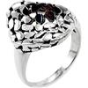 Kanika Jewelry Trove Textured 925 Sterling Silver Unique Funky Ring For Women Attractive Jewelry Birthday Mother's Day Gift (Size 7.5)