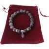 Generic Braccialetto di ametista ciondolo elastico 19 cm bracciale donna regalo natale chakra pietra