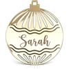 FranJohnsonHouse Ornamento di Natale Personalizzato con Nome Inciso - Pallina di Natale Personalizzata con Incisione del Nome - Addobbo Natalizio - Regalo Natalizio - Decorazione albero di Natale 2026 (Design 2)