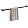 Handmade Porta Asciugamani MOGO in Acciaio Nero Opaco 80cm - da Parete - Verniciato a Polvere - Handmade Made in Italy - Design Minimal - Sopraluce