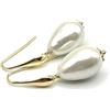 Generico Orecchini con Perle Bianche Barocche, Vermeil Italiano, Gioielli Moderni, Bijoux Artigianali