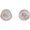 Handmade Rainbow Moonstone 6mm Stud Earring Handmade Tiny 925 Sterling Silver Earrings Round Shape Natural Gemstone Stud Jewelry