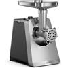 Bosch MultiPower MFWS820M Tritacarne Serie 8, 3 dischi con fori (3, 4,5/8 mm) in acciaio inox, con inserto per kebbe/salsiccia, parti lavabili in lavastoviglie, elettrico, forte, 2500 W