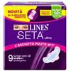 FATER SpA Lines Seta Ultra Assorbente Lungo Con Ali 9 Pezzi
