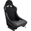 AUTO-STYLE Sedile Sportivo 'BW' - Nero - Schienale Fisso - incl. Slitte