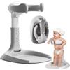 goldmiky Pieghevole Supporto Doccia Bambini in Piedi - Supporto Doccia Bambini in Piedi, Nessuna Installazione Necessaria Regolabile Neonato con Base Antiscivolo per 6-36 mesi Neonato