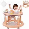 EULEUY Girello per Bambini 3 in 1 Pieghevole con Altezza Regolabile 3 Velocità,Girello Primi Passi per Bambini,Regalo per neonati dai 6 mesi in su