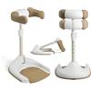 Ms BabyWorld - Supporto per vasca da bagno e doccia, con base antiscivolo, altezza e larghezza regolabile, pieghevole - Torre regolabile per bambinI - Aiuta il passaggio alla doccia in piedi