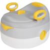 HUOLE Vasetto per bambini, facile da pulire, cartone animato, rialzo WC per bambini, bagno di apprendimento per bambini da 1 a 4 anni, 50 kg, 34 x 39 x 27 cm (grigio)