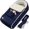 MONZANA® Sacco Nanna Passeggino Invernale Copertina Termica Neonato Accessori Coprigambe Termico Ovetto Bambini Coperta Calda Scaldamani Fasciatoio