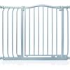 Safetots Cancelletto di Sicurezza con Parte Superiore Incurvata, 89cm - 98cm, Grigio Opaco, Montaggio a Pressione, Cancelletto per Bambini per Porte, Corridoi e Spazi Stretti, Barriera di Sicurezza