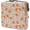Chickwin Cuscino Rialzo Sedia per Bambini, Cartone Animato Stampa Cuscino Alzasedia con Cinghie Regolabile Lavabile Smontabile Cuscino Seduta per Sedia da Pranzo (32x32x8cm,Stelle di cachi)