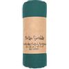 Chickwin Mussole Neonato di Cotone Morbido, Copertine Avvolgenti Mussola Tinta Unita Estate Grande, Ideali Come Asciugamani Copertine Lenzuolini per Culle e Carrozzine (120x120cm,Verde Scuro)