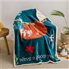 Fansu Doppio Coperta Flanella per Lettino Grande Morbide Bimbo Copertine Letto Caldo Coperte Neonato Asilo per Bambini Ragazzi Ragazze (100x140cm,bradipo)