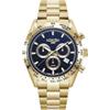 Roamer Orologio da uomo analogico al quarzo cronografo 850837 Monza, Oro/Oro/Blu - 850837 48 45 20, Bracciale