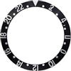 ROUHO 38mm Inserto Ghiera Alluminio GMT Ricambio Anello Componente Intarsio Orologio Inclinato 30,5mm per Rolex GMT-Master II 16710-A2 37.6 * 30.5mm