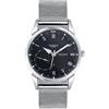 SUPBRO Orologio da uomo alla moda, in acciaio inox, impermeabile, design analogico, al quarzo, ultra sottile, c, Minimalista