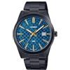 Casio Orologio da polso uomo MTP-VD02B-1EUDF quadrante nero, nero/blu, Moderno