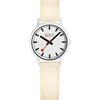 Mondaine Orologio Analogico al Quarzo Donna con Cinturino in Bracciale in Tessuto Nato MS132111LT