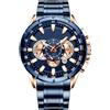 Ceprznvey Business Smart Watch per Gli Uomini, Orologi in Acciaio Inox da Uomo | Microseconde Chronograph Watch,Gruppo meccanico Classico, Accessori per abbigliamento aziendale alla moda per, oro, Se
