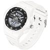 Forrader Orologio da donna impermeabile, sportivo, digitale, da polso, con data, retroilluminazione, settimana, sveglia, cronometro, orologio digitale, regalo per ragazze/donne, bianco, Cinturino