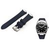 Generico Cinturino PRX in gomma ONE MORE compatibile con Tissot power matic e Quarz 40mm 35mm SGANCIO RAPIDO, Colore Nero Arancio Blu Verde (Cassa 40mm, Nero)