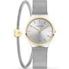 BERING Orologio da donna al quarzo Movement - Classic Collection con acciaio inossidabile e vetro zaffiro 12131-014-GWP, Bracciale