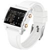 Forrader Orologio digitale quadrato da uomo con numeri grandi, quadrante grande, orologio da polso per uomo e donna, impermeabile, LED, unisex, elettronico, con sveglia, data, cronometro