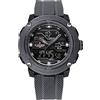 NAVIFORCE Orologio sportivo da uomo, impermeabile, doppio display, al quarzo, orologio digitale con data, cronometro militare, Grigio, Classico