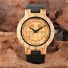 OIFMKC Orologio in legno Orologio da uomo One Piece Orologi da polso in pelle al quarzo Design classico Anime Orologi in legno per uomo Donna reloj masculino-model 1