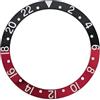 RNSZKIPJ Orologio Accessori Anello Esterno 38mm Diametro Interno 30.5 Lunetta Bicolore Adatto 40mm Shell per GMT Alluminio Magnesio Anello Bocca, Blackredwithwhiteletters, misura unica