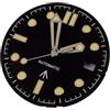 Generico 31mm quadrante ondulato dell'orologio lancette adatte for NH35A ETA 2824 PT5000 ST21308215 821A DG2813 3804 movimento data luminoso(G white-silver,NH35 Dial)