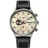 Timberland Orologio analogico da uomo con quadrante bianco-TDWGF2181803, Crema, Classico