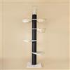 RHRQuality Krabpaal voor Grote katten - Maine Coon Tower Plus - 235 tot 255cm Hoog - met extra dikke 20cm sisalpalen - Blackline Créme