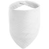 ICEMOOD Bandana per Cani Tinta Unita - Bianco, Chiusura a Pressione, Cotone Morbido, Taglia Grande (15-40kg)
